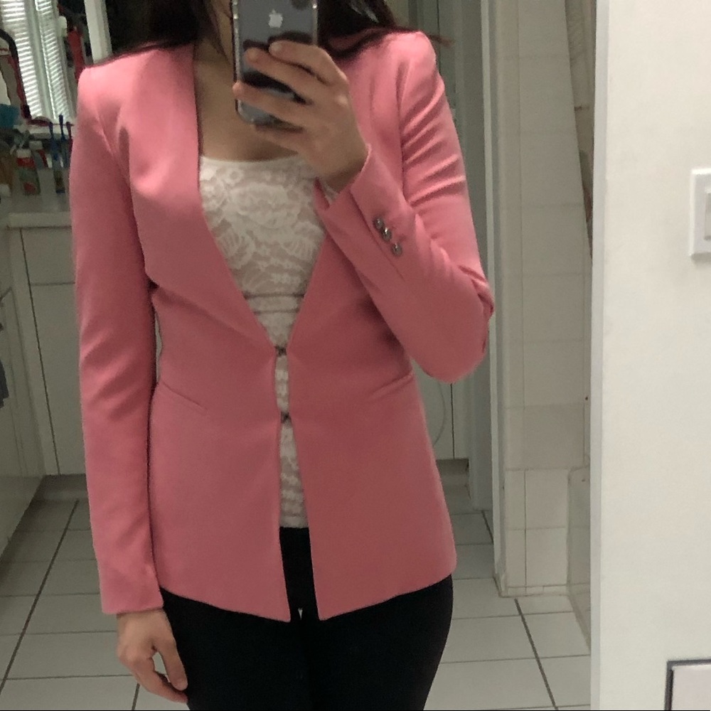 Zara pink blazer